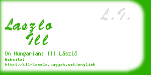 laszlo ill business card